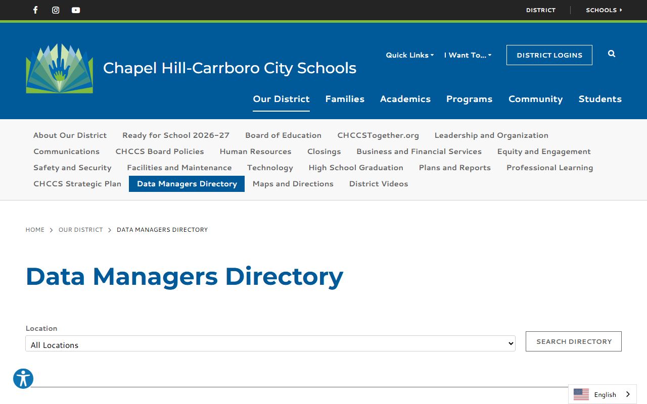 Chapel Hill phone directory CHCCS staff directory