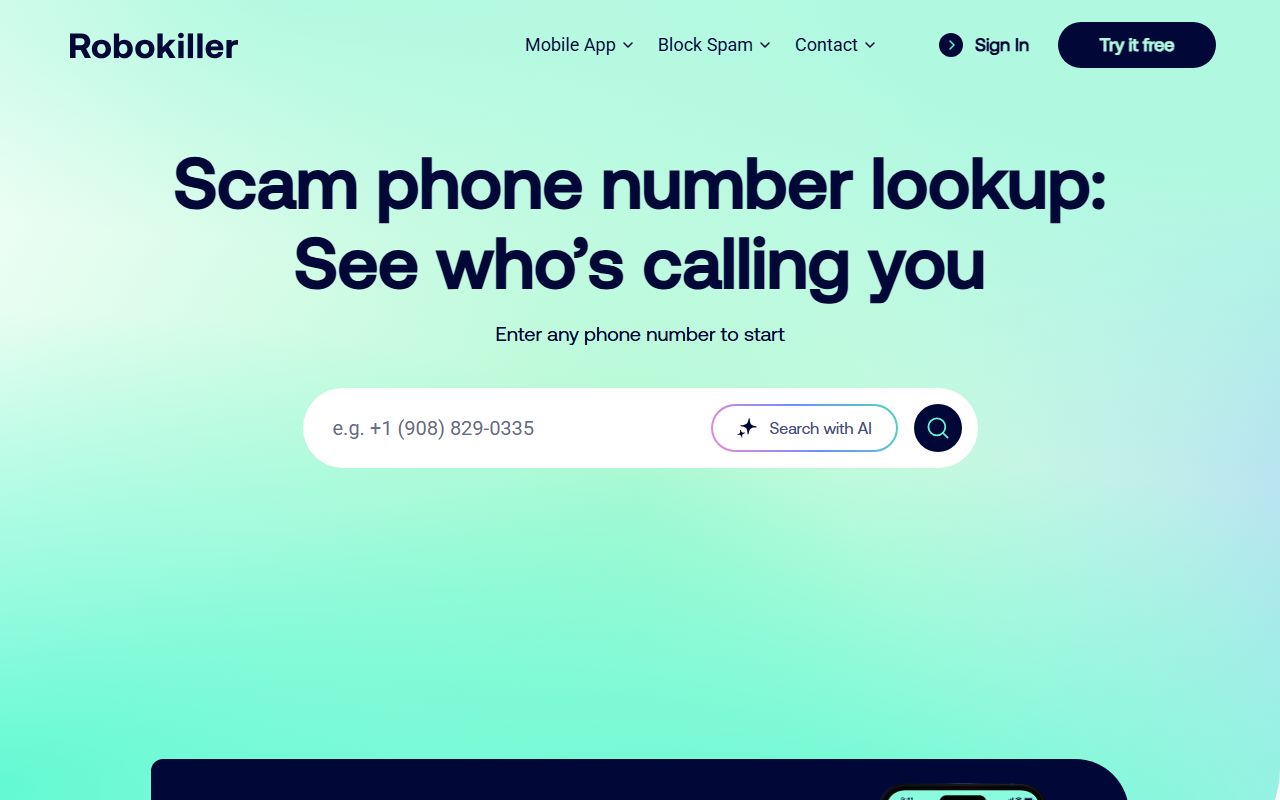 Chapel Hill phone codes RoboKiller spam lookup